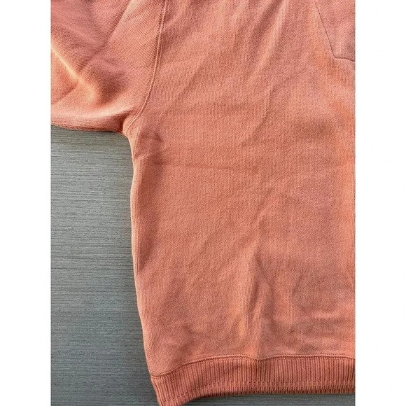 Tommy Bahama Aruba 1/4 Zip Knit Sweatshirt Sweater Coral Orange S - Picture 9 of 9
